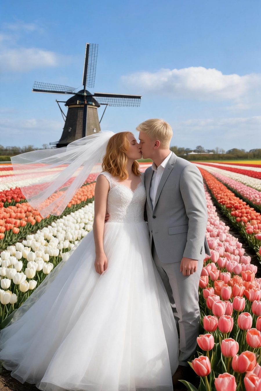 Tulip Field Kiss